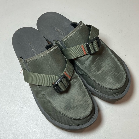 Like New Merrell Size 10 Alpine Clog Olive Unisex Sandal Slider Waterproof - Picture 2 of 12
